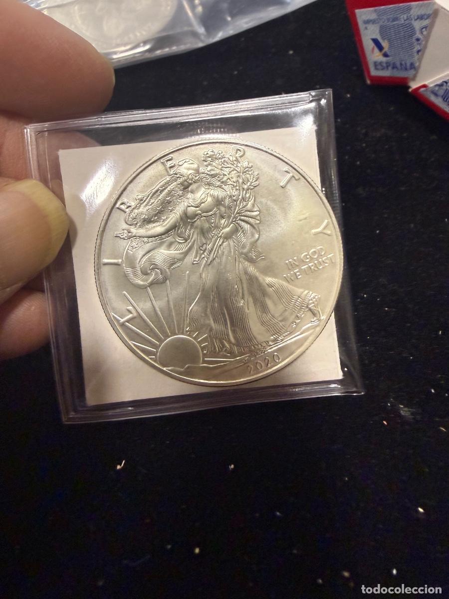 Monedas antiguas de Am&eacute;rica: Onza de plata Estados Unidos 2020