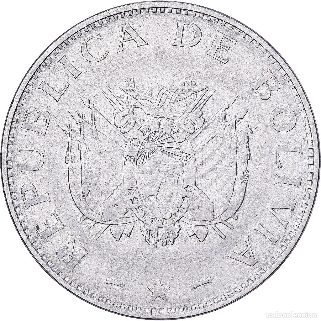 Monedas antiguas de Am&eacute;rica: [#1513522] Bolivia, 1 Boliviano, 1997, Casa da Moeda, Acier inoxydable, BC+, KM:205