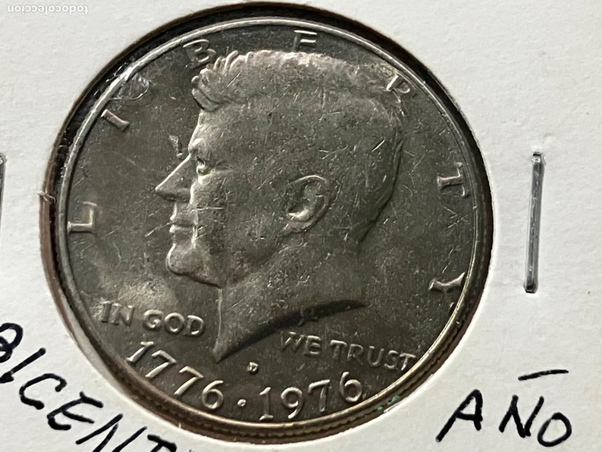 Monedas antiguas de Am&eacute;rica: Moneda Estados Unidos Kennedy 1976 - Medio Dolar - 200 Aniversario Independencia Estados Unidos