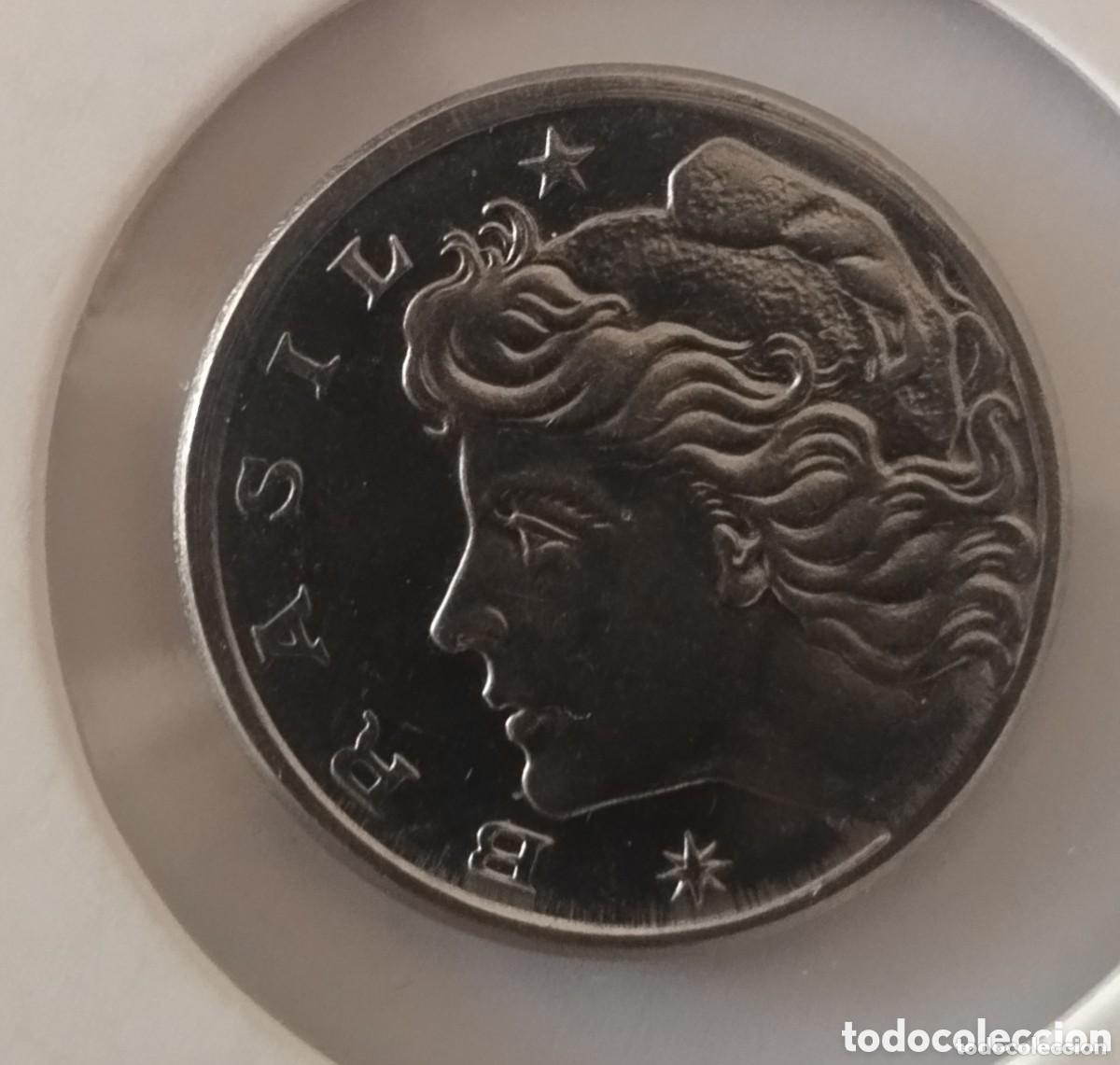 Alte M&uuml;nzen aus Amerika: MONEDA DE BRASIL 10 CENTAVOS 1975