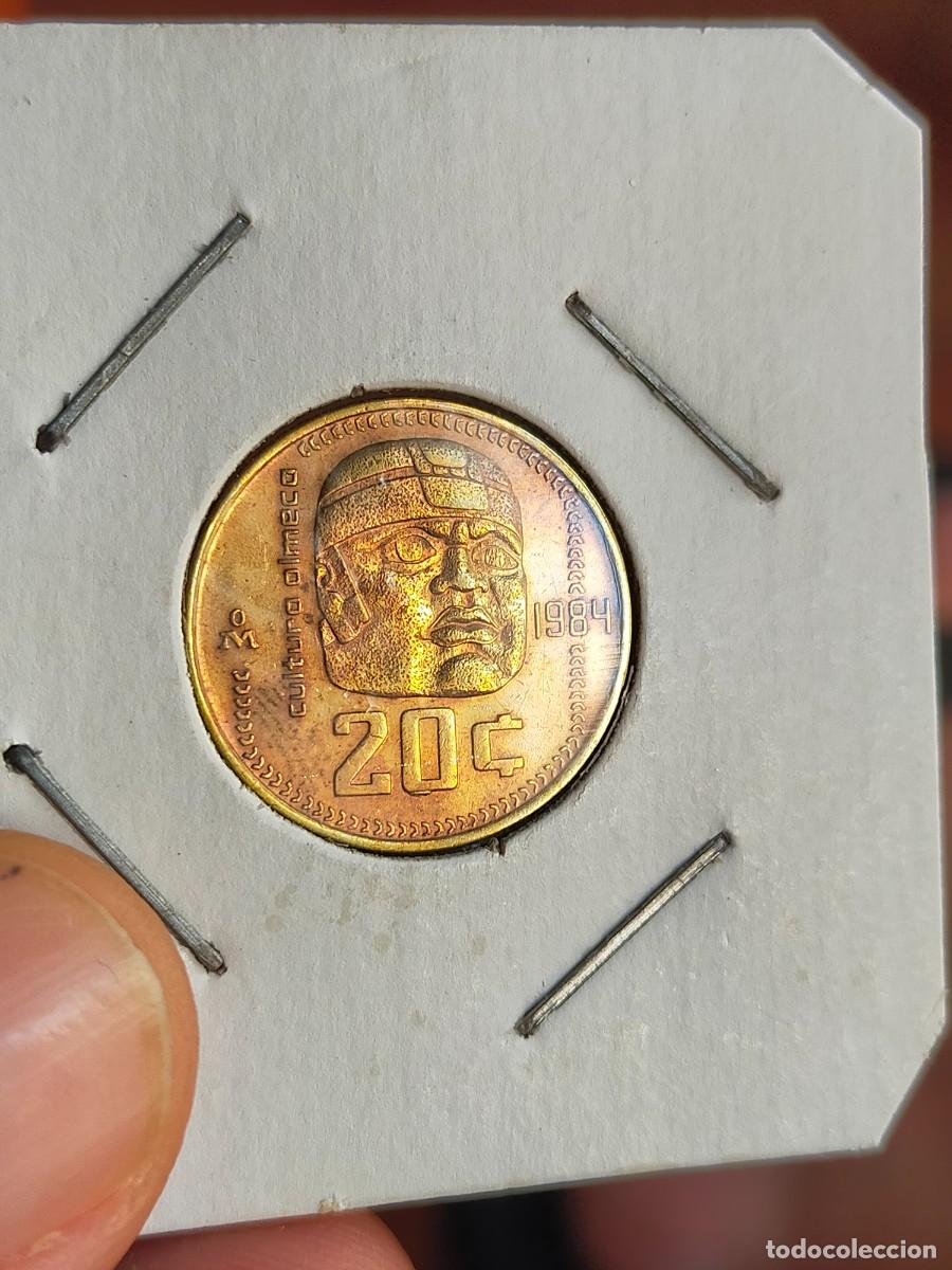 Monedas antiguas de Am&eacute;rica: MONEDA DE 20 VEINTE CENTAVOS MEXICO MEJICO 1984 MUY BUENA CONSERVACION