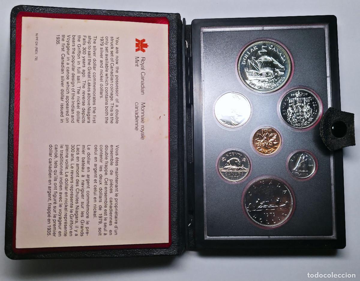 Monedas antiguas de Am&eacute;rica: ESTUCHE 7 MONEDAS CANADA - 1979 ROYAL CANADIAN MINT