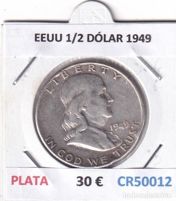 Monedas antiguas de Am&eacute;rica: CR5012 MONEDA EEUU 1/2 D&Oacute;LAR 1949 PLATA