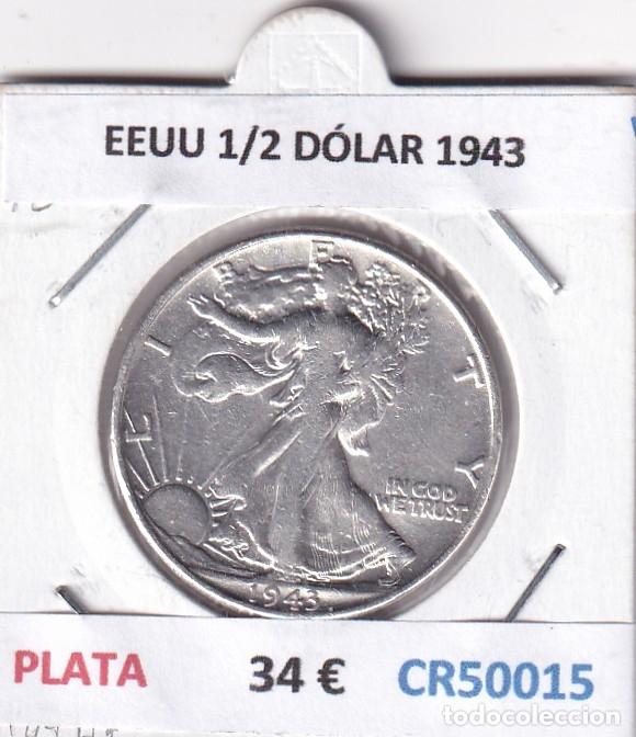 Monedas antiguas de Am&eacute;rica: CR5015 MONEDA EEUU 1/2 D&Oacute;LAR 1943 PLATA