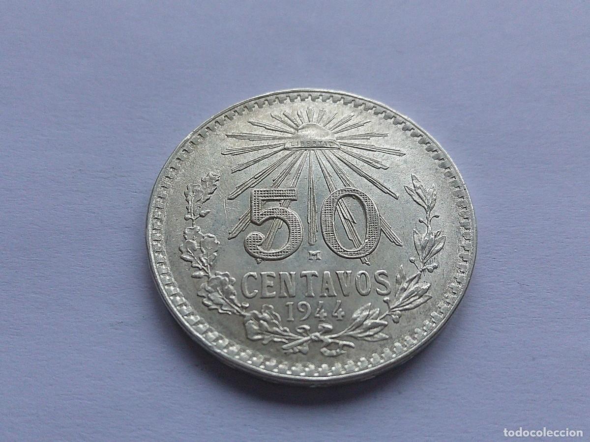 Old Coins of America: Mexico 50 centavos de plata 1944 M 21ea28