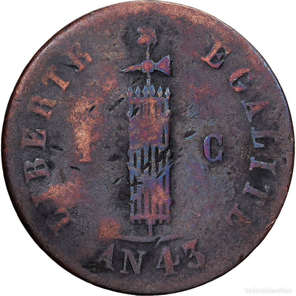 Monedas antiguas de Am&eacute;rica: [#1551687] Hait&iacute;, Centime, 1846, Cobre, BC, KM:24