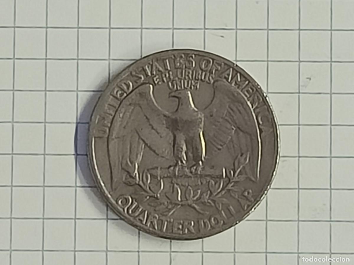 Monedas antiguas de Am&eacute;rica: Moneda USA. 1/4 Dollar. Washington Quarter 1965