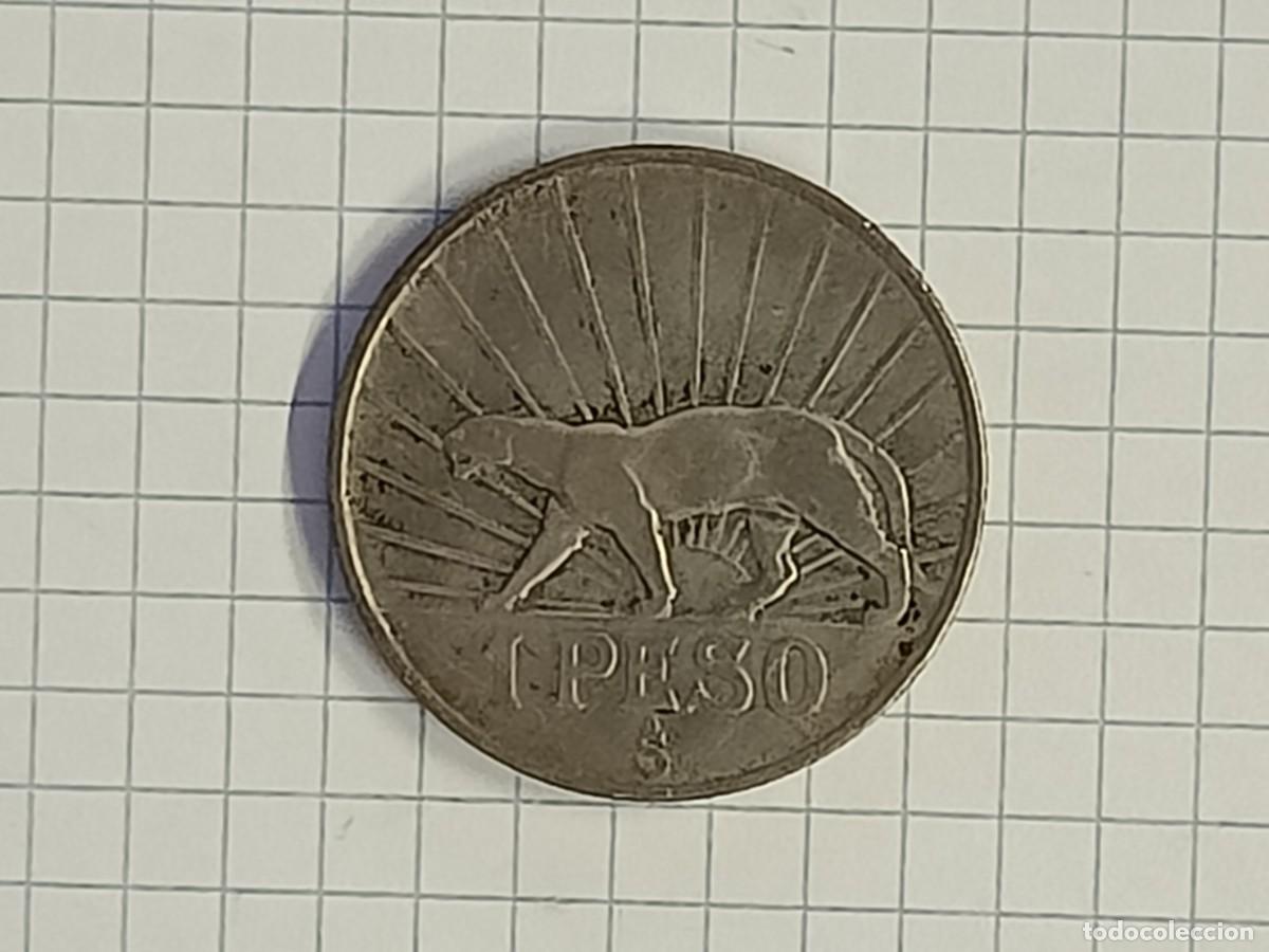 Monedas antiguas de Am&eacute;rica: Moneda de Uruguay. 1 peso 1942. Plata