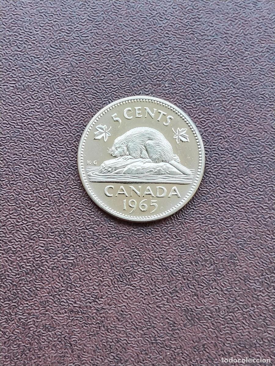 Monedas antiguas de Am&eacute;rica: MONEDA DE 5 CENTIMOS DE CANADA DEL A&Ntilde;O 1965.SIN CIRCULAR! - Foto 1
