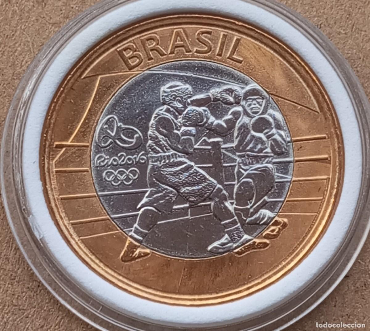 Old Coins of America: LOTE 217 MONEDA BIMETALICA CONMEMORATIVA DE BRASIL (SIN CIRCULAR)