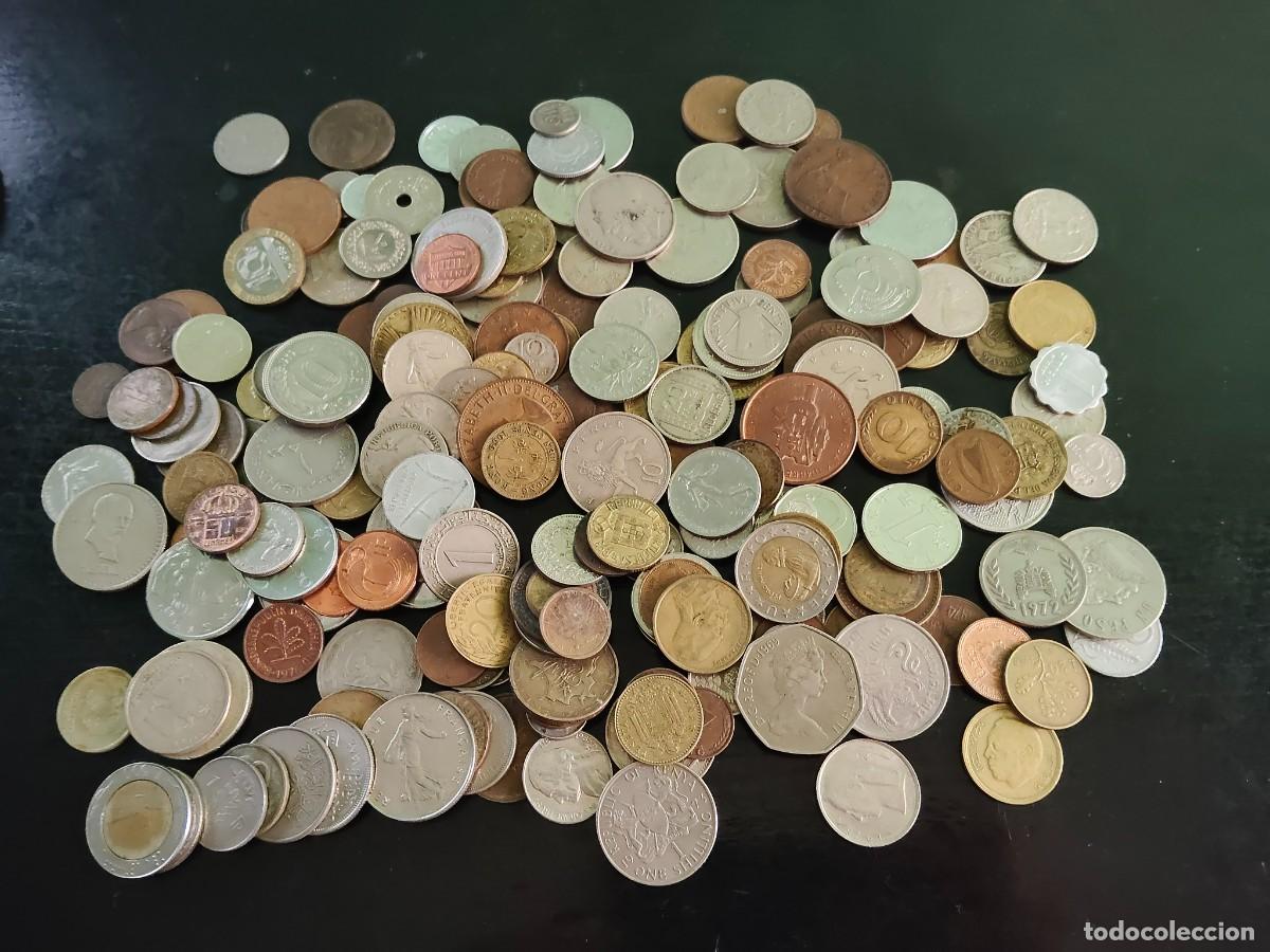 Monedas antiguas de Am&eacute;rica: LOTE DE 1 KILO DE MONEDAS VARIADAS DEL MUNDO.