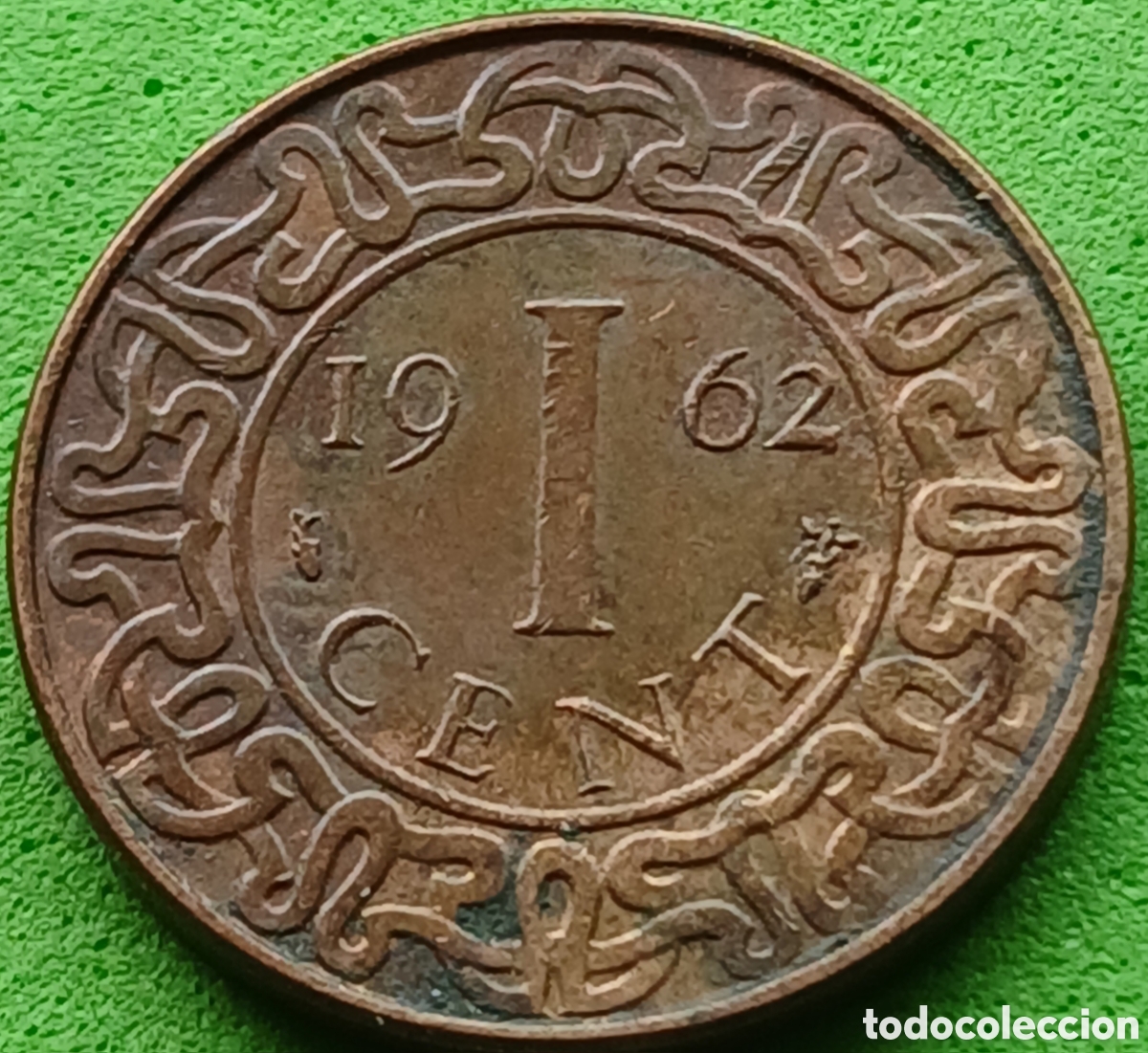 Monedas antiguas de Am&eacute;rica: Surinam 1 cent 1962 km#11 sin marca