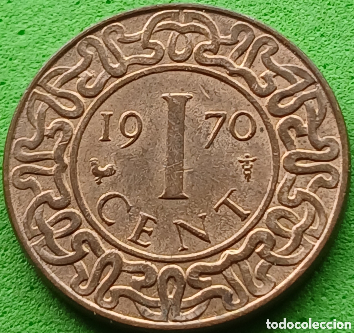 Monedas antiguas de Am&eacute;rica: Surinam 1 cent 1970 km#11
