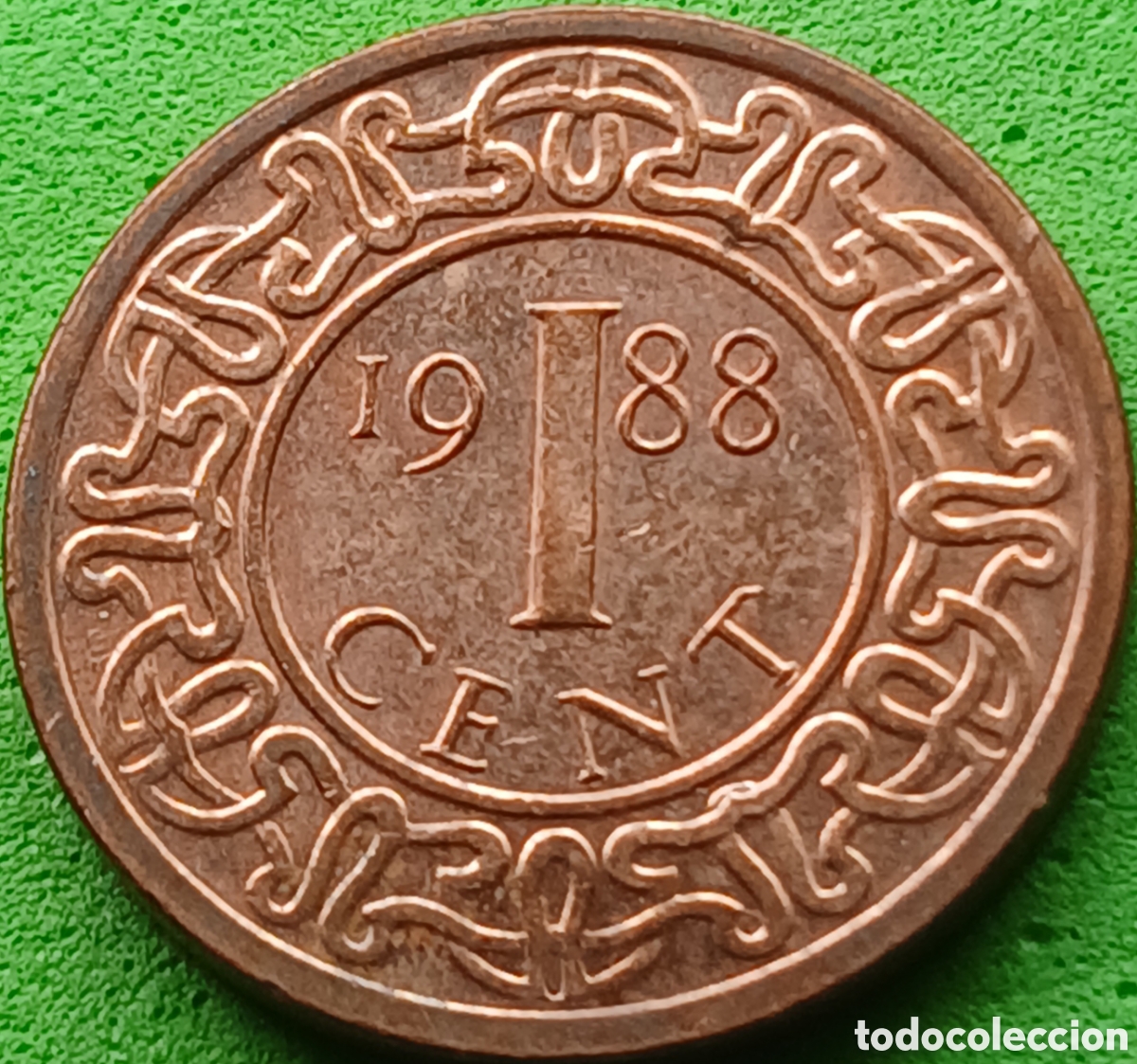 Monedas antiguas de Am&eacute;rica: Surinam 1 cent 1988 km#11b