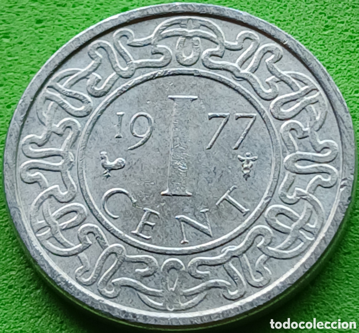 Monedas antiguas de Am&eacute;rica: Surinam 1 cent 1977 km#11a