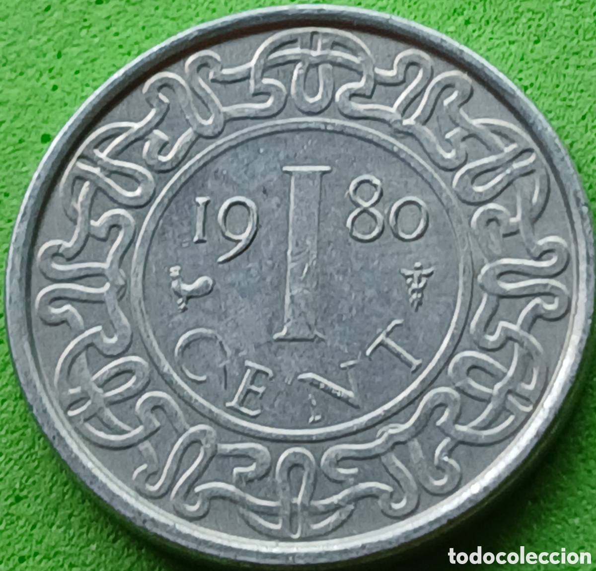Monedas antiguas de Am&eacute;rica: Surinam 1 cent 1980 km#11a
