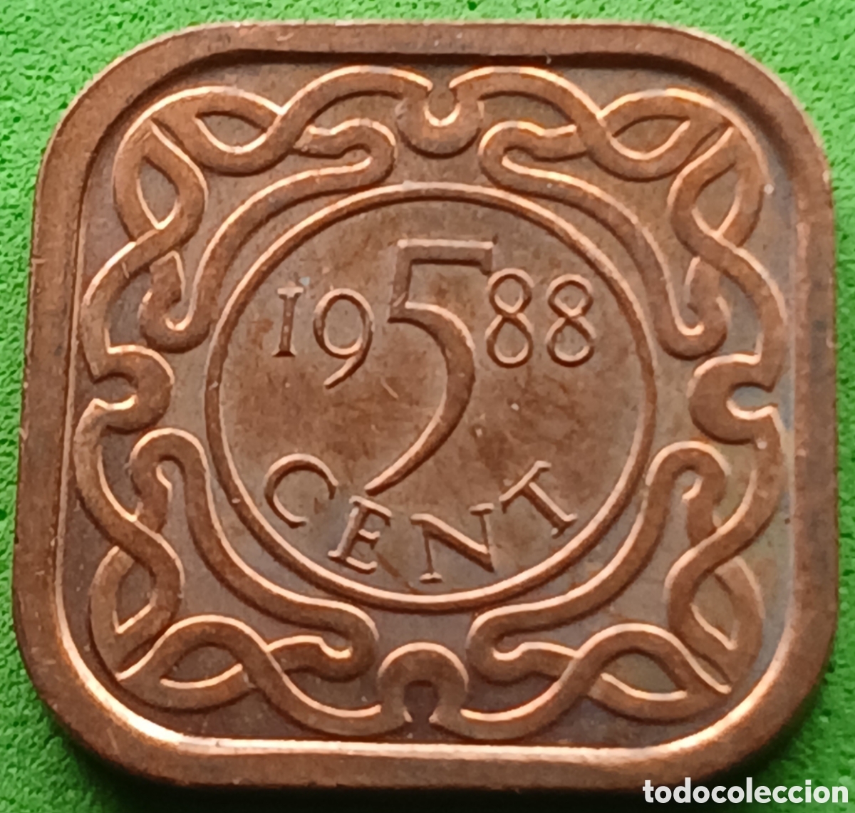Monedas antiguas de Am&eacute;rica: Surinam 5 cents 1988 km#12b