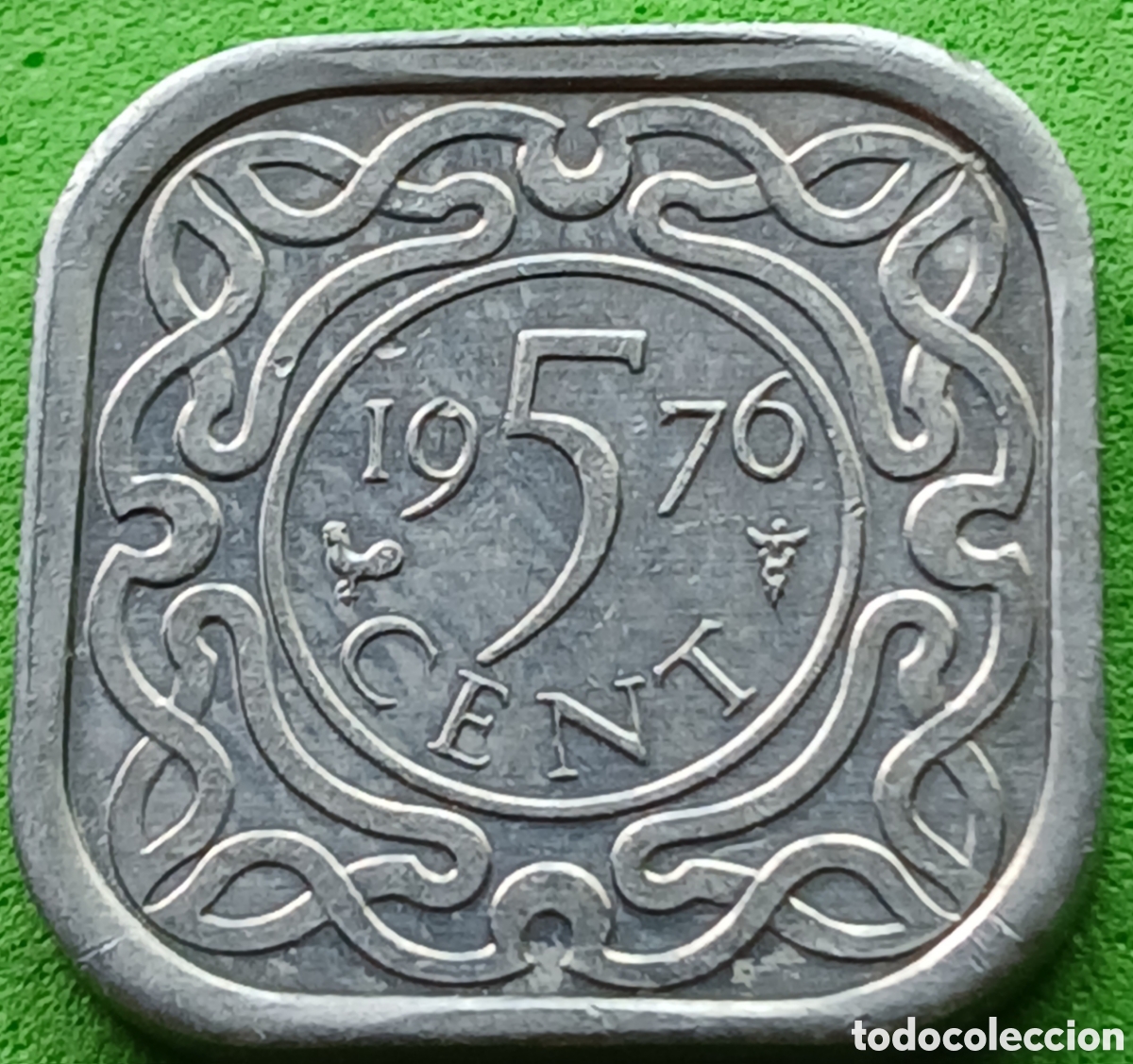 Monedas antiguas de Am&eacute;rica: Surinam 5 cents 1976 km#12a