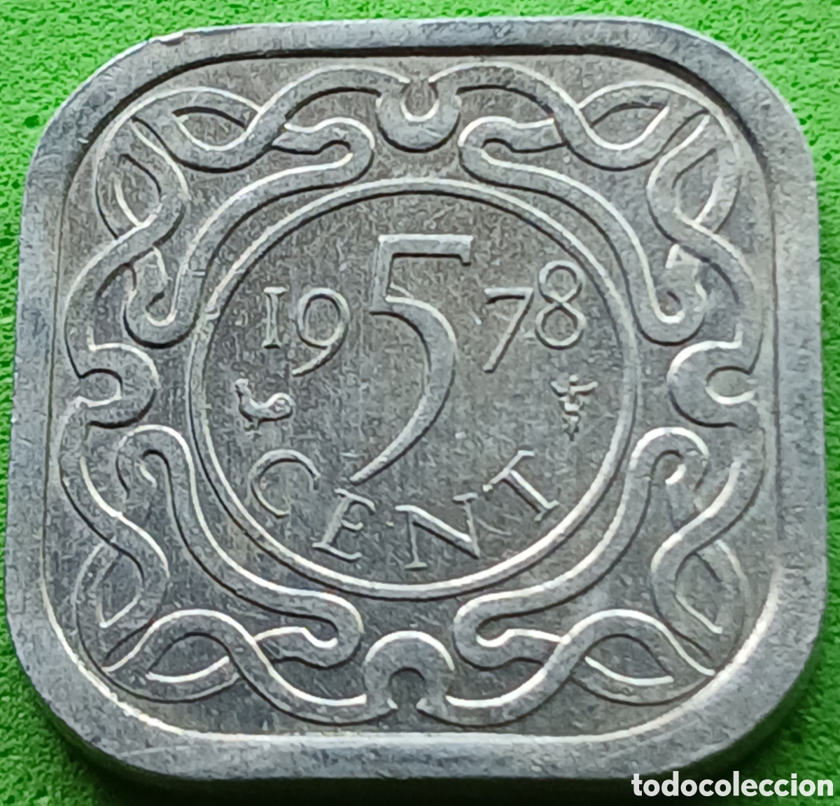 Monedas antiguas de Am&eacute;rica: Surinam 5 cents 1978 km#12a