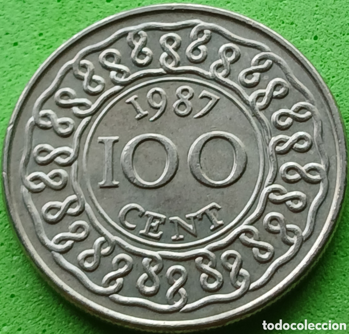 Monedas antiguas de Am&eacute;rica: Surinam 100 cents 1987 km#23