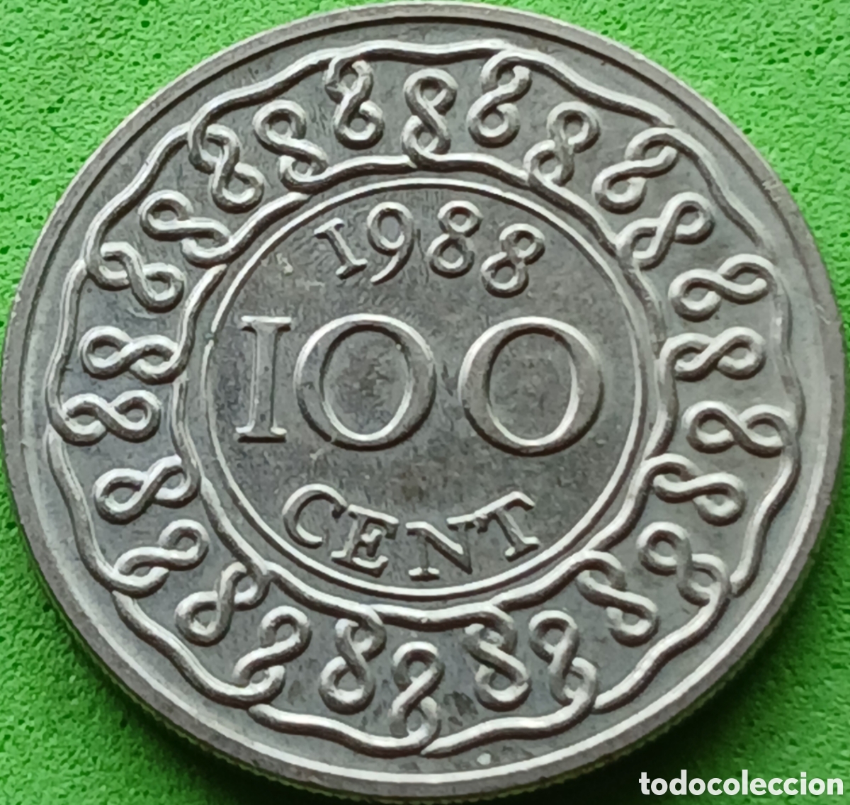 Monedas antiguas de Am&eacute;rica: Surinam 100 cents 1988 km#23