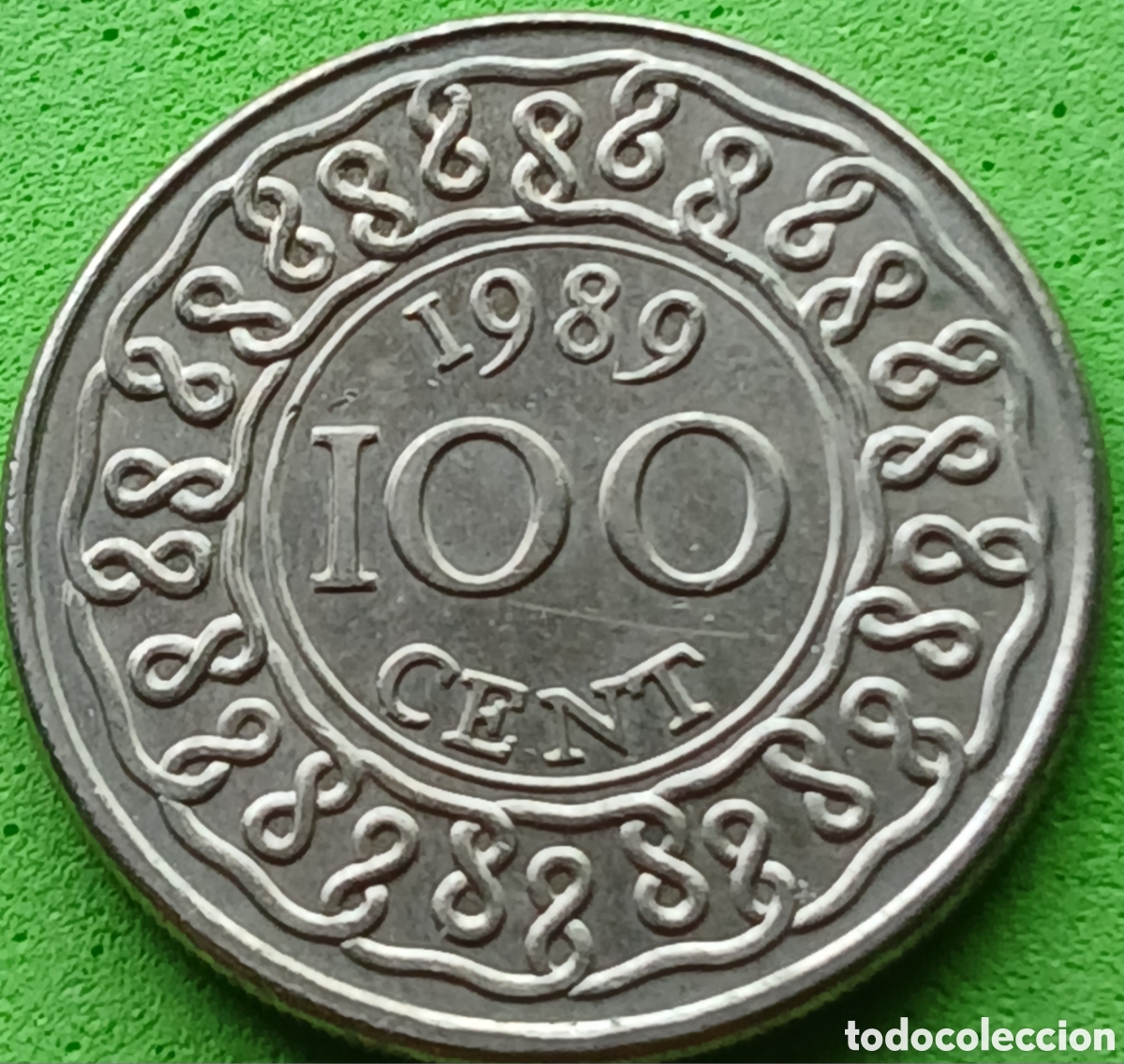Monedas antiguas de Am&eacute;rica: Surinam 100 cents 1989 km#23