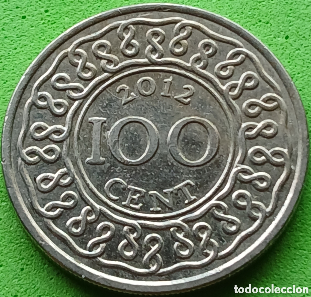 Monedas antiguas de Am&eacute;rica: Surinam 100 cents 2012 km#23 sin marca/ ESCASA!