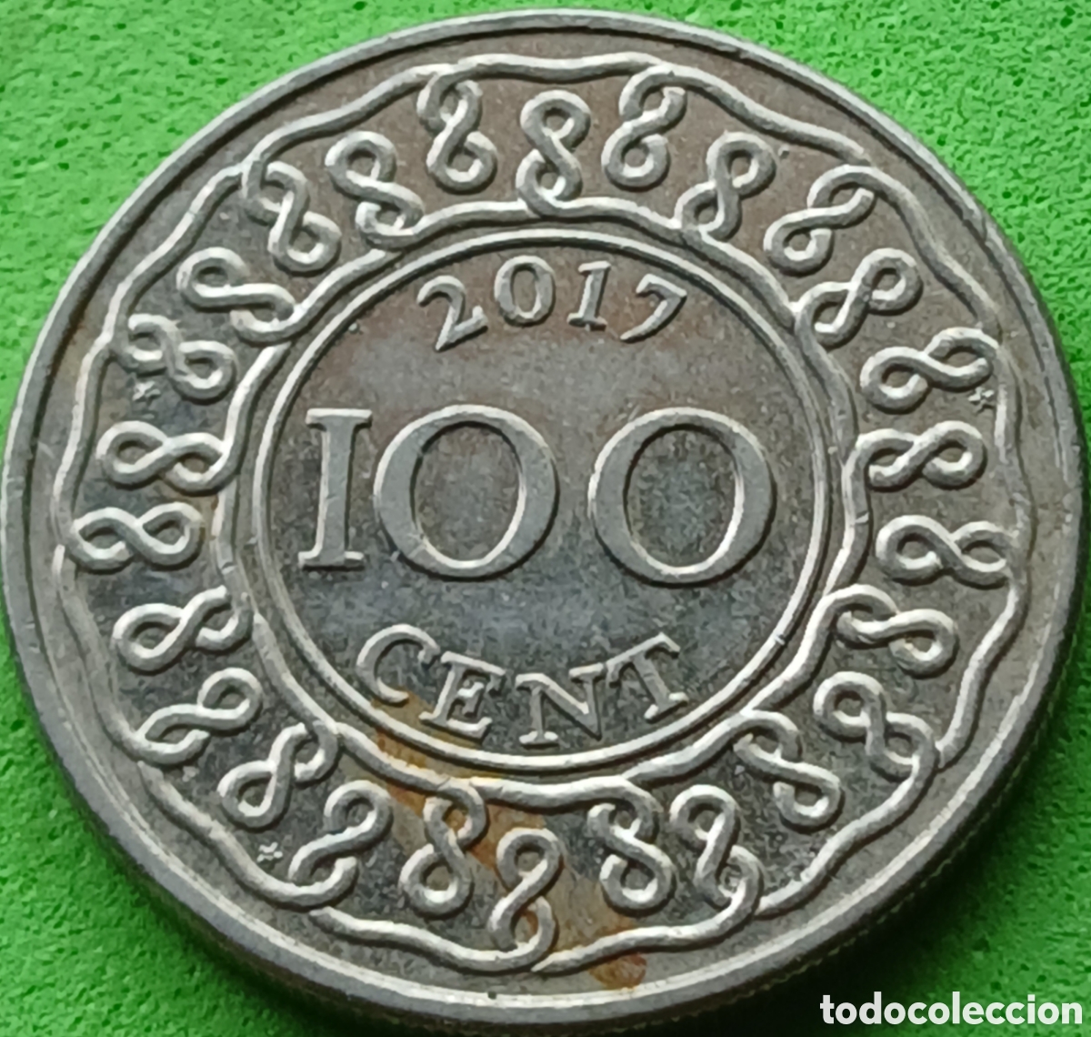 Monedas antiguas de Am&eacute;rica: Surinam 100 cents 2017 km#23 ESCASA!!
