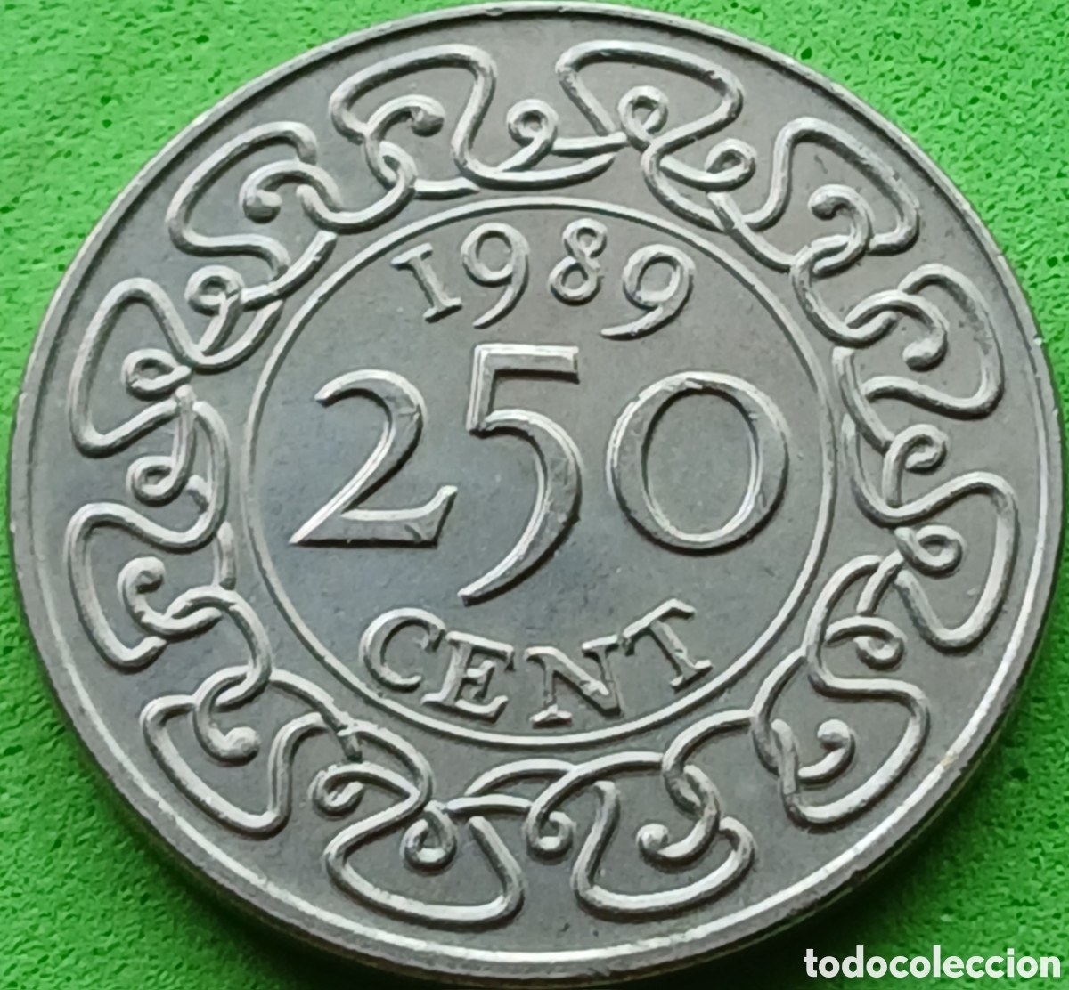 Monedas antiguas de Am&eacute;rica: Surinam 250 cents 1989 km#24