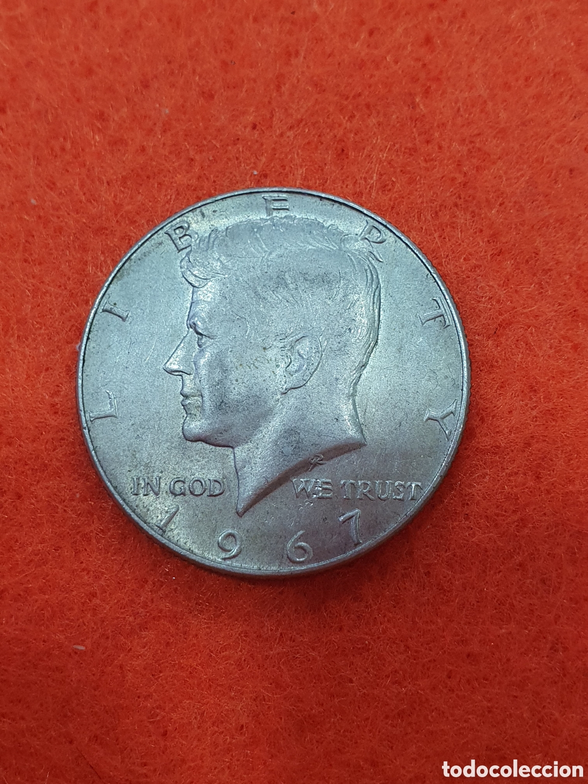 Monnaies anciennes d'Am&eacute;rique: Medio dolar 1967. Plata. Half dollar. (L128)