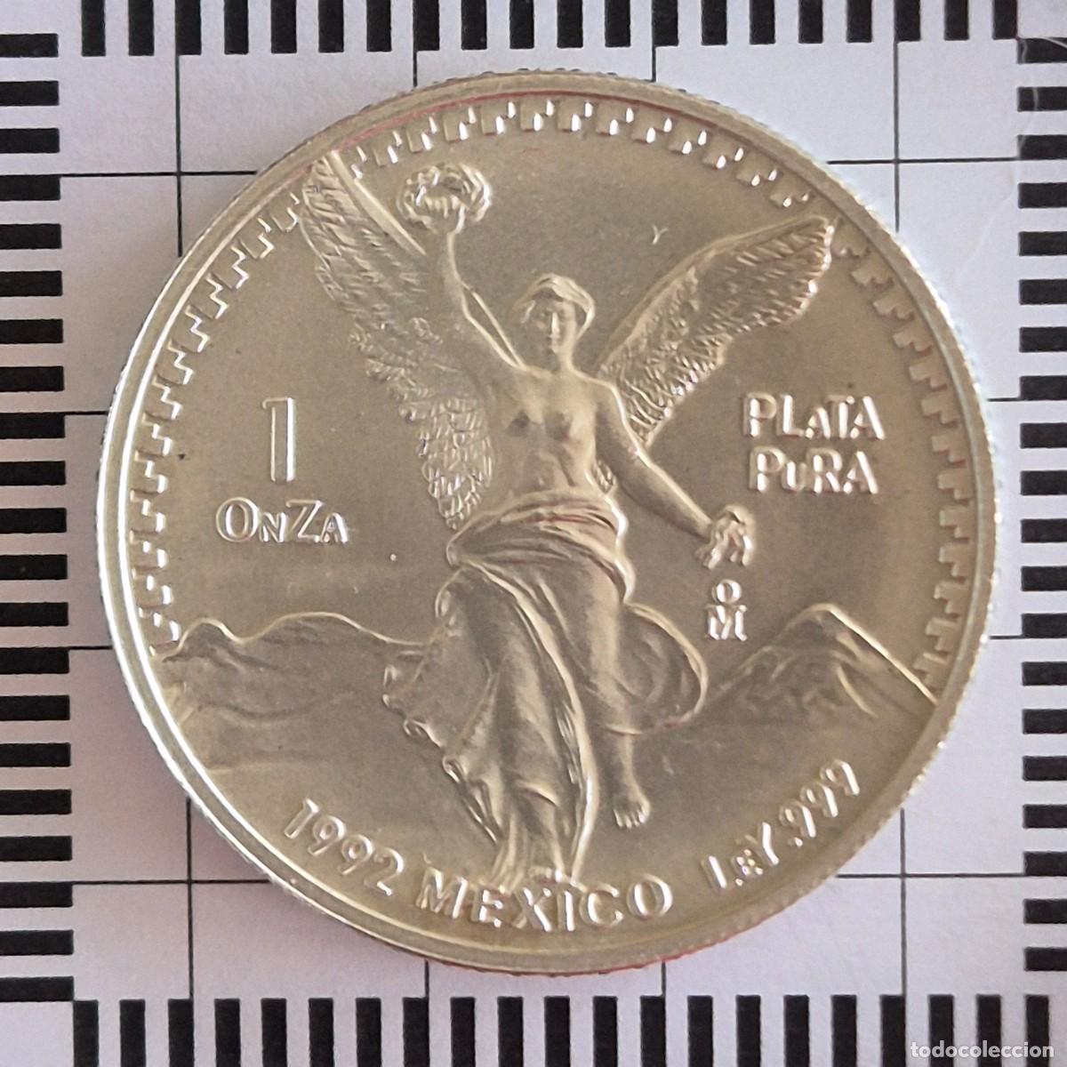 Alte M&uuml;nzen aus Amerika: 1 ONZA DE PLATA, M&Eacute;XICO. 1992. (KM#499.3).