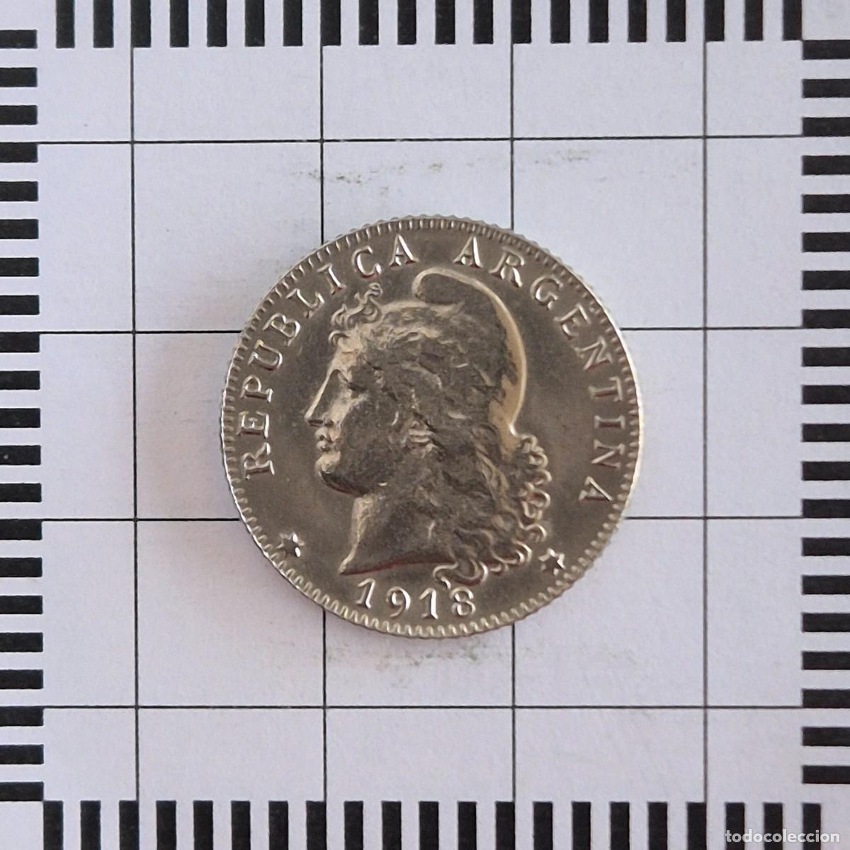 Alte M&uuml;nzen aus Amerika: 20 CENTAVOS, ARGENTINA. 1918. (KM#36).