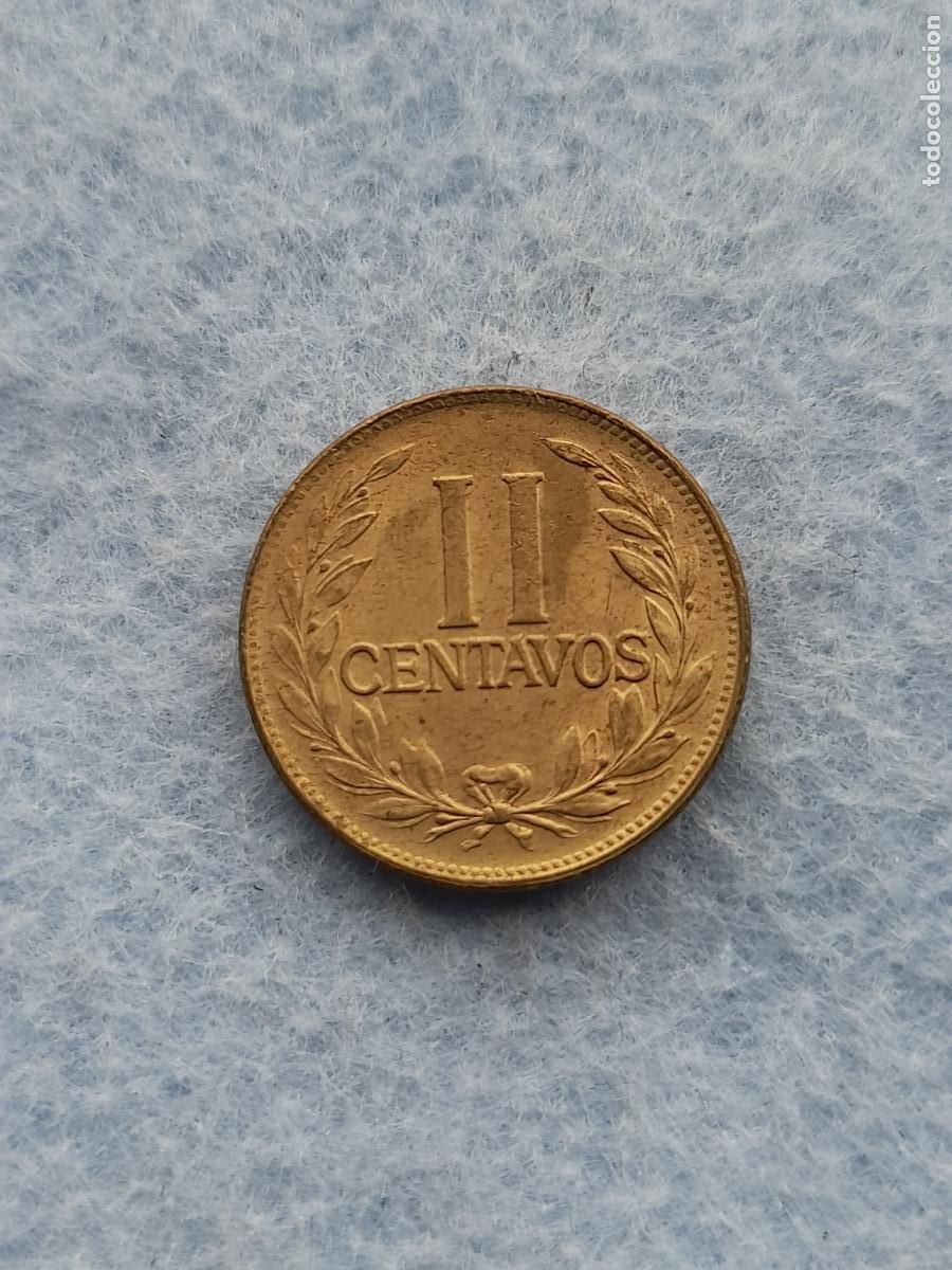 Alte M&uuml;nzen aus Amerika: Colombia. 2 Centavos. A&ntilde;o 1965.