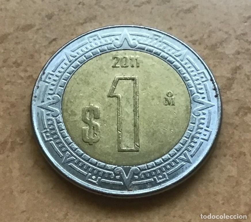 Monedas antiguas de Am&eacute;rica: 1 peso de M&eacute;xico (M&eacute;jico). A&ntilde;o 2011