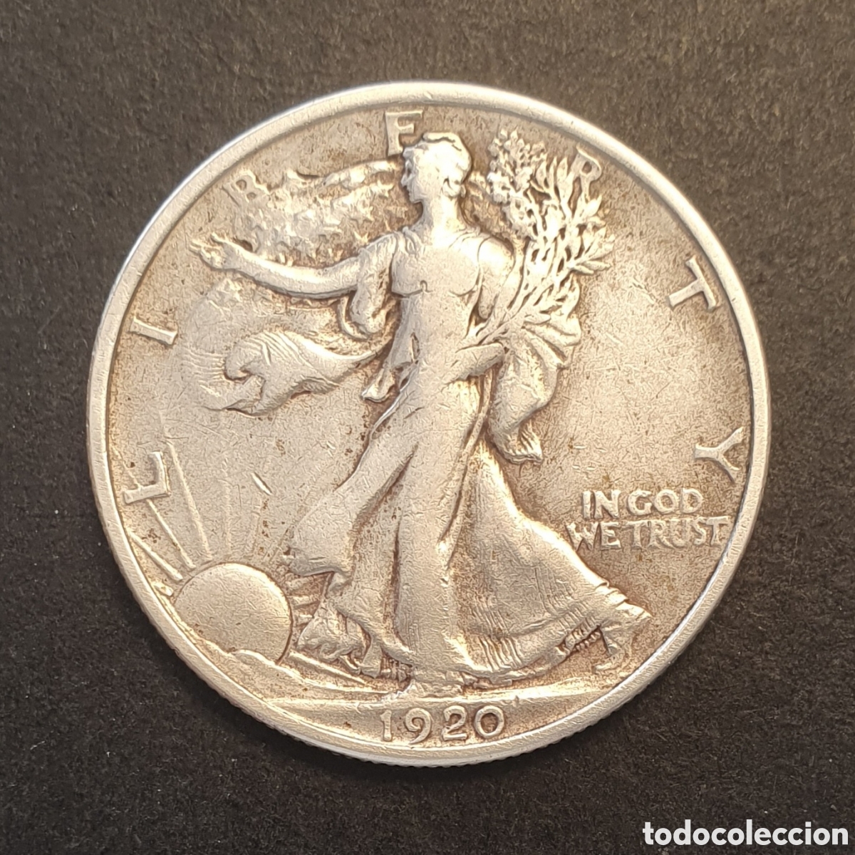 Monedas antiguas de Am&eacute;rica: EEUU 1/2 D&Oacute;LAR PLATA 1920 FILADELFIA