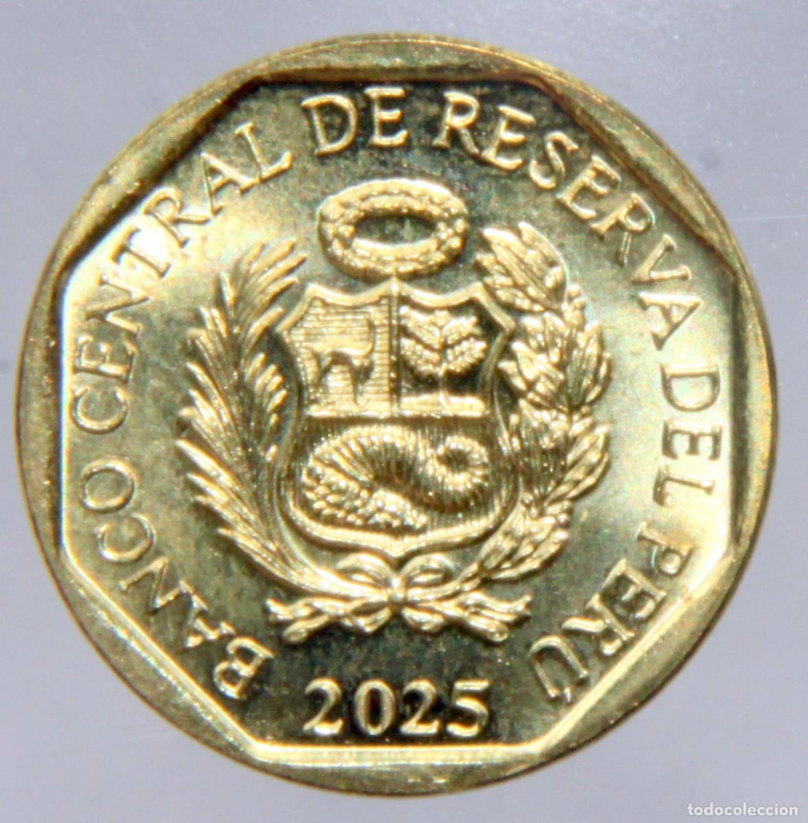 Monedas antiguas de Am&eacute;rica: A960 PERU 10 CENTIMOS 2025 - SC - Foto 2