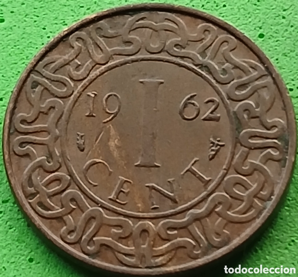 Monedas antiguas de Am&eacute;rica: Surinam 1 cent 1962 km#11 sin marca