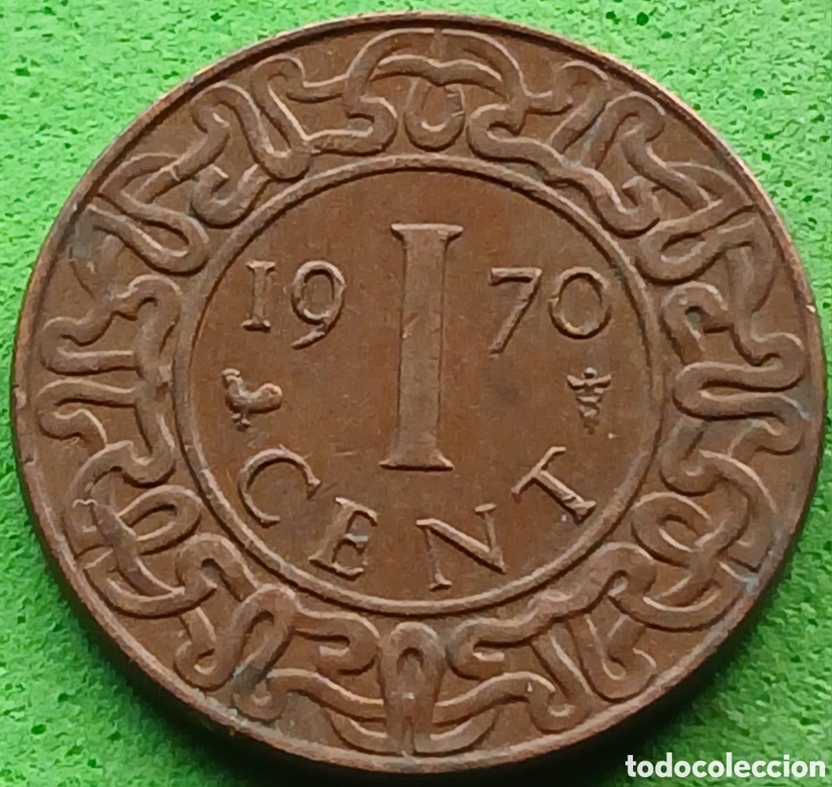 Monedas antiguas de Am&eacute;rica: Surinam 1 cent 1970 km#11