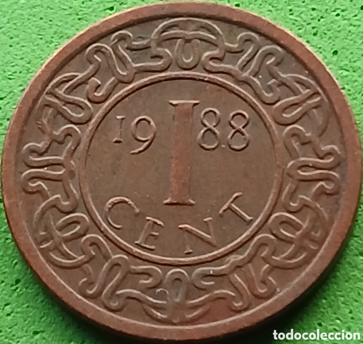 Monedas antiguas de Am&eacute;rica: Surinam 1 cent 1988 km#11b