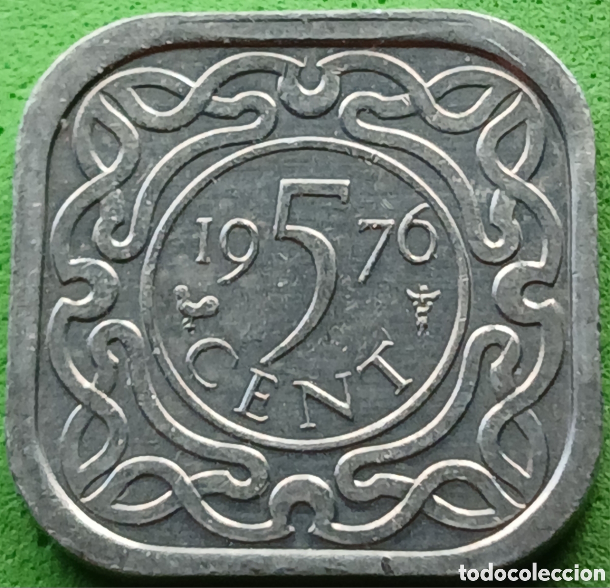 Monedas antiguas de Am&eacute;rica: Surinam 5 cent 1976 km#12a