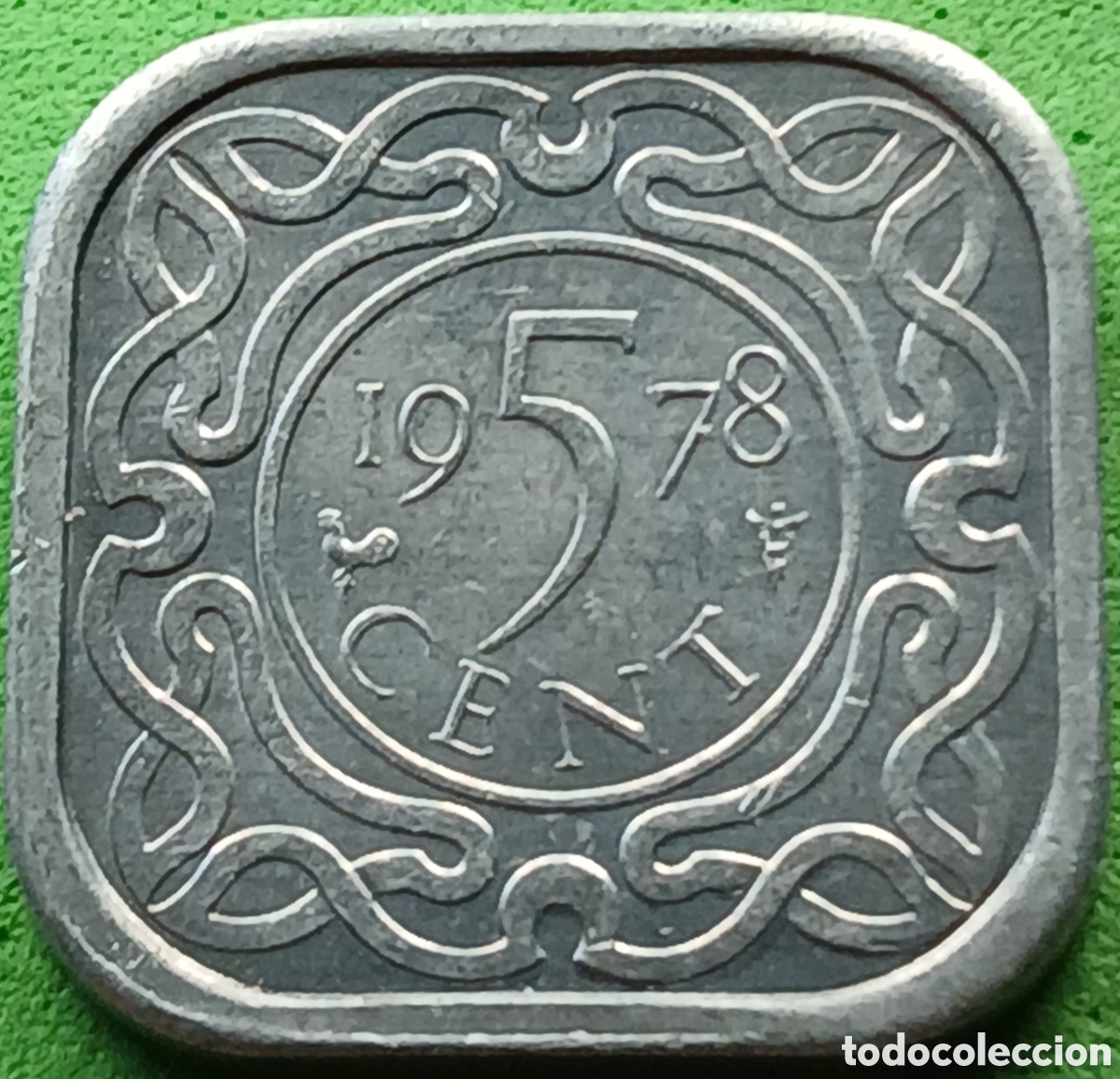 Monedas antiguas de Am&eacute;rica: Surinam 5 cent 1978 km#12a