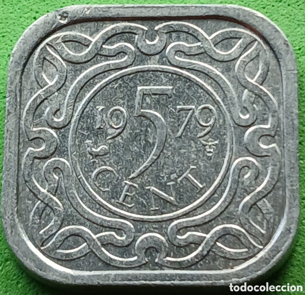 Monedas antiguas de Am&eacute;rica: Surinam 5 cent 1979 km#12a