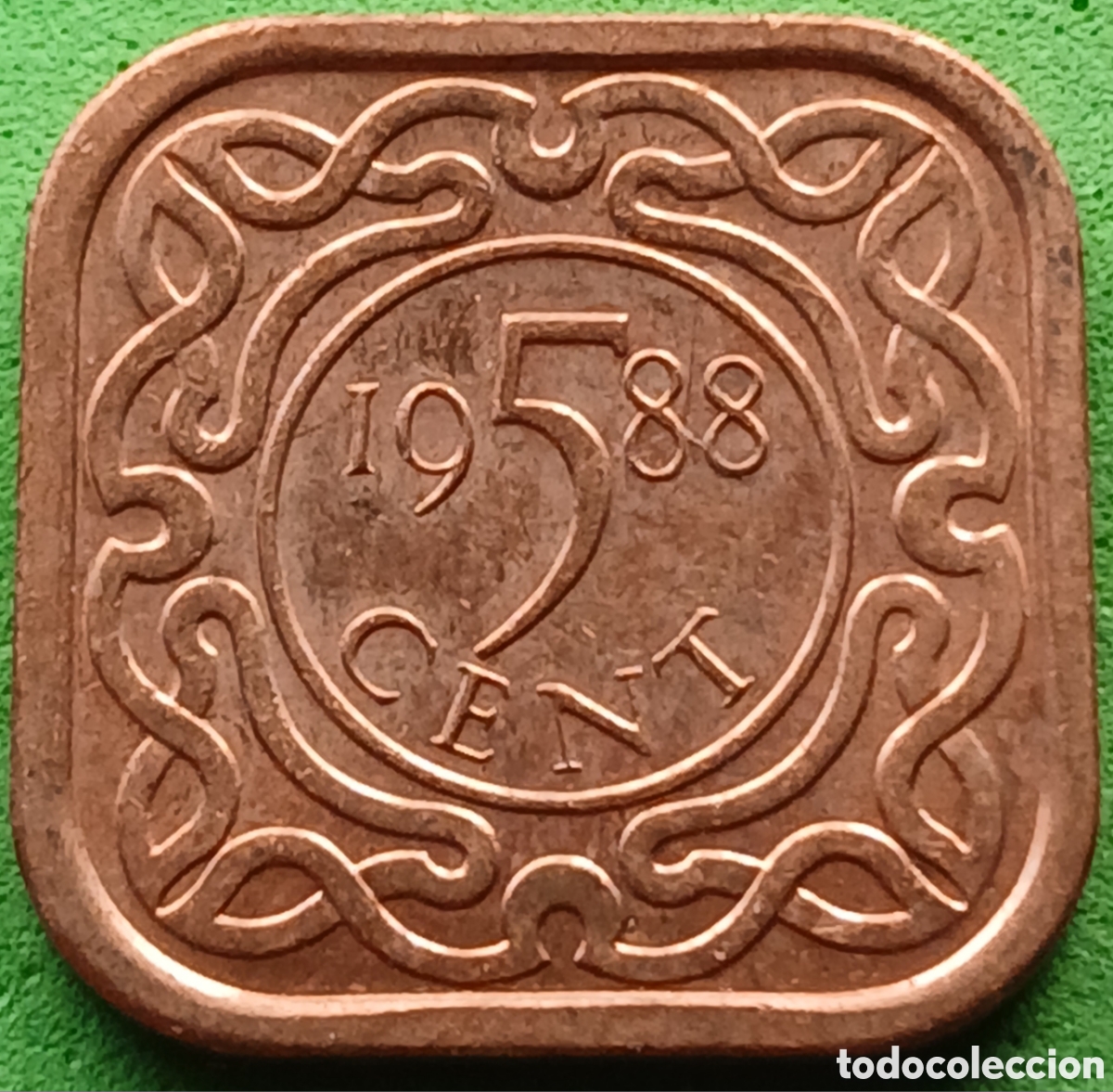 Monedas antiguas de Am&eacute;rica: Surinam 5 cent 1988 km#12b