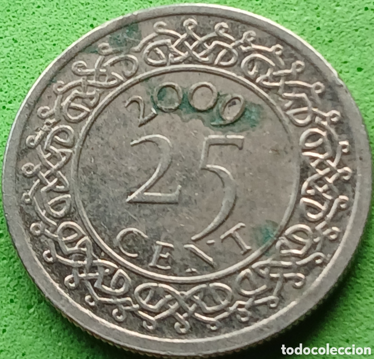 Monedas antiguas de Am&eacute;rica: Surinam 25 cent 2009 km#14a