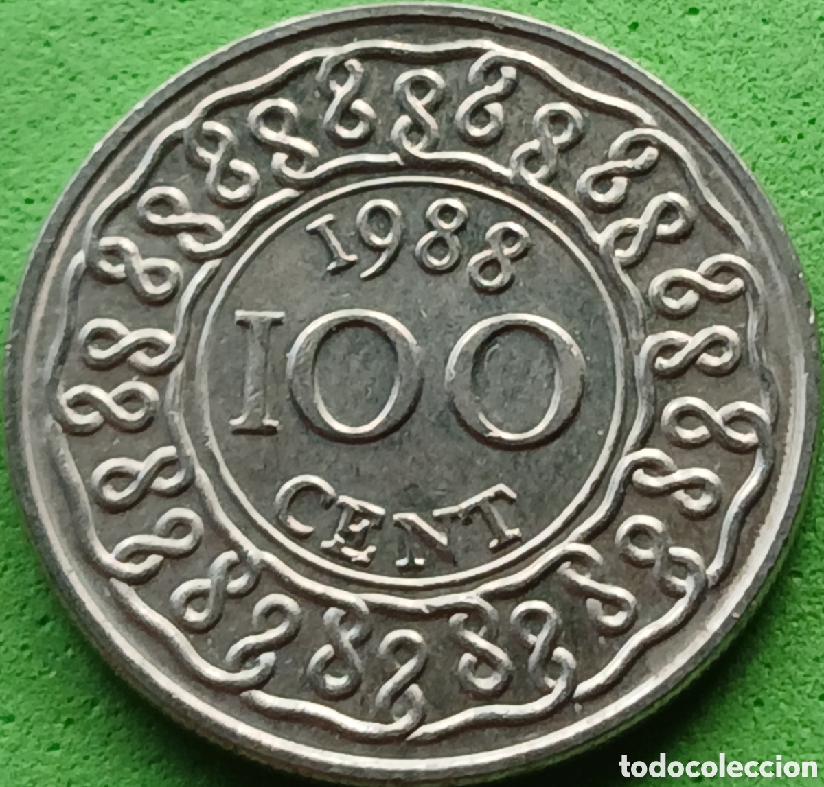 Monedas antiguas de Am&eacute;rica: Surinam 100 cent 1988 km#23