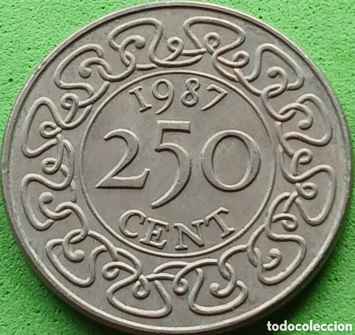 Monedas antiguas de Am&eacute;rica: Surinam 250 cent 1987 km#24