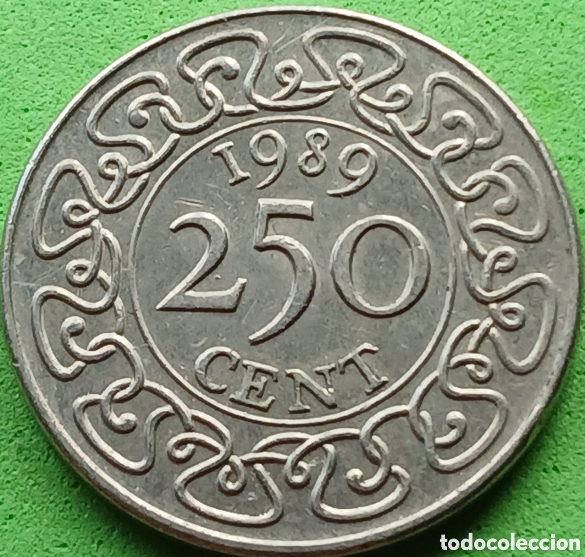 Monedas antiguas de Am&eacute;rica: Surinam 250 cent 1989 km#24