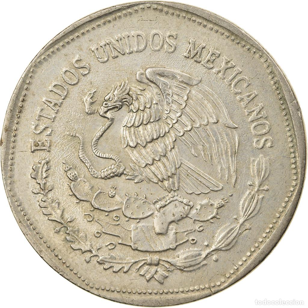 Monedas antiguas de Am&eacute;rica: [#769230] Moneda, M&eacute;xico, 5 Pesos, 1980, Mexico City, MBC, Cobre - n&iacute;quel, KM:485