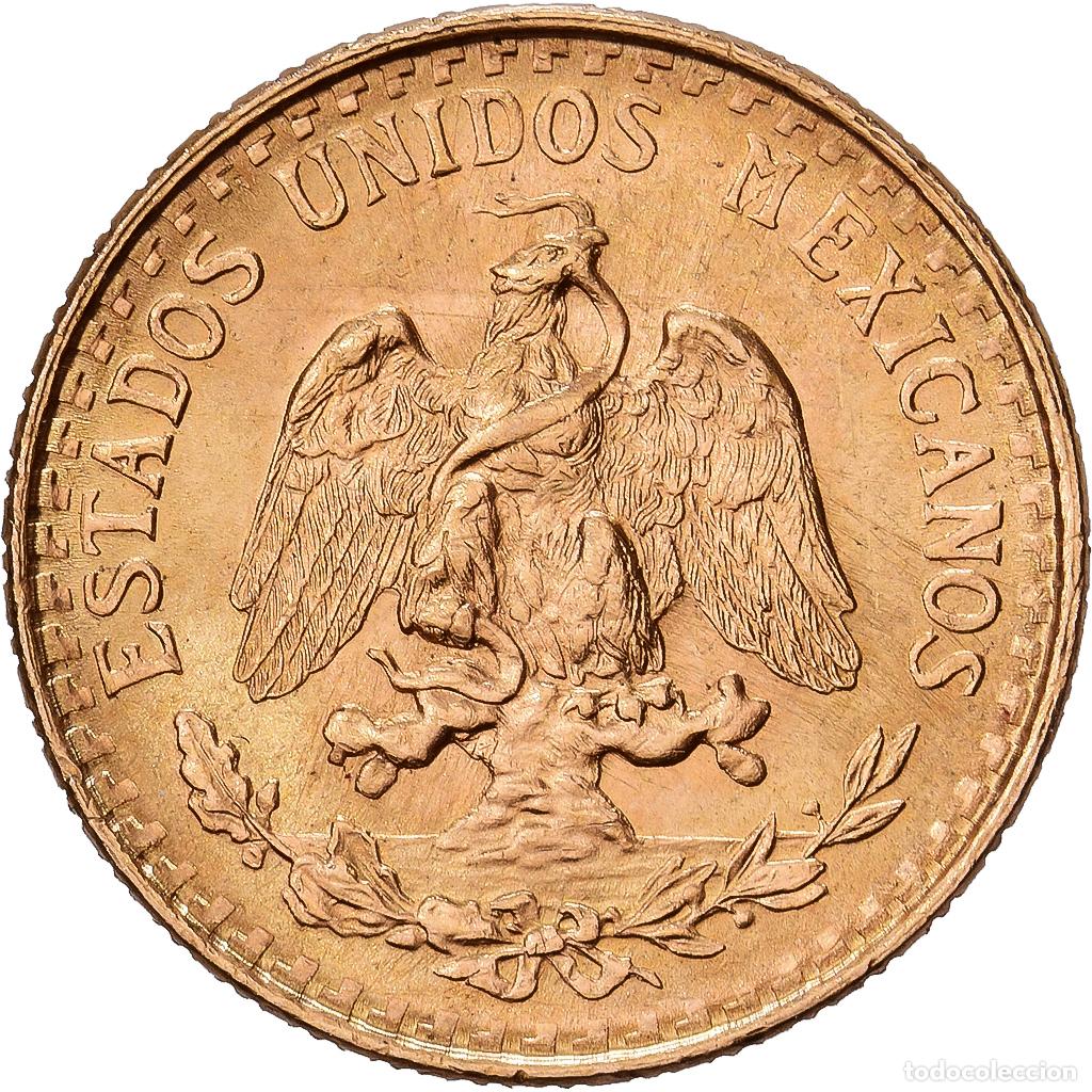 Monedas antiguas de Am&eacute;rica: [#1551257] M&eacute;xico, 2 Pesos, 1945, Mexico City, Oro, EBC, KM:461