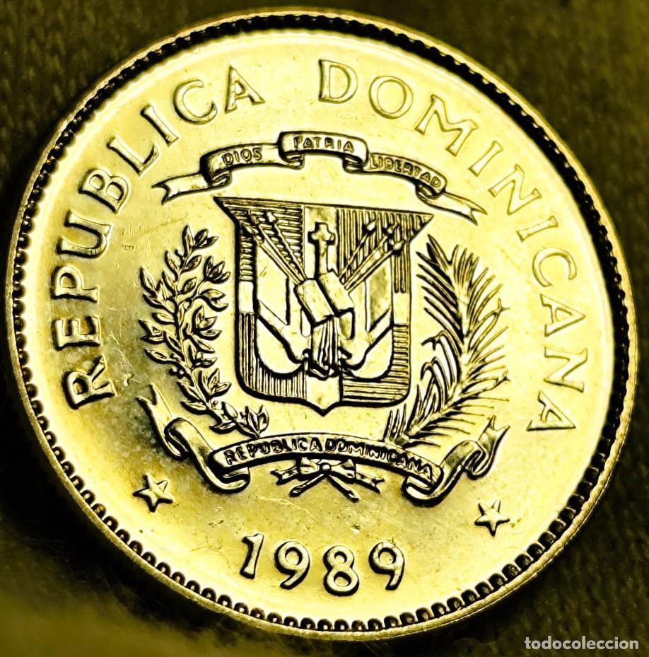 Alte M&uuml;nzen aus Amerika: Rep&uacute;blica Dominicana &ndash; 10 centavos 1989 &ndash; SC &ndash; Lote 2612